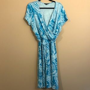 Faux wrap dress xl (18)